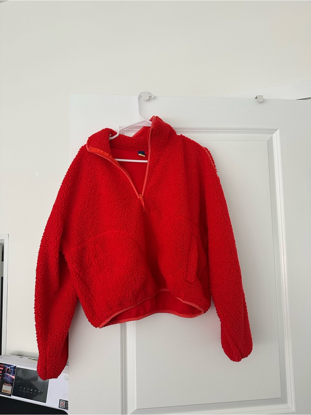 Target Red Sherpa Zip Up